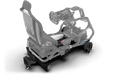Trak Racer Motion System with 3 Actuators & Sim Base, shown with a D-BOX wheelbase 2