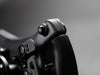 Silicone grip and rear button on the PGT Vector steering wheel