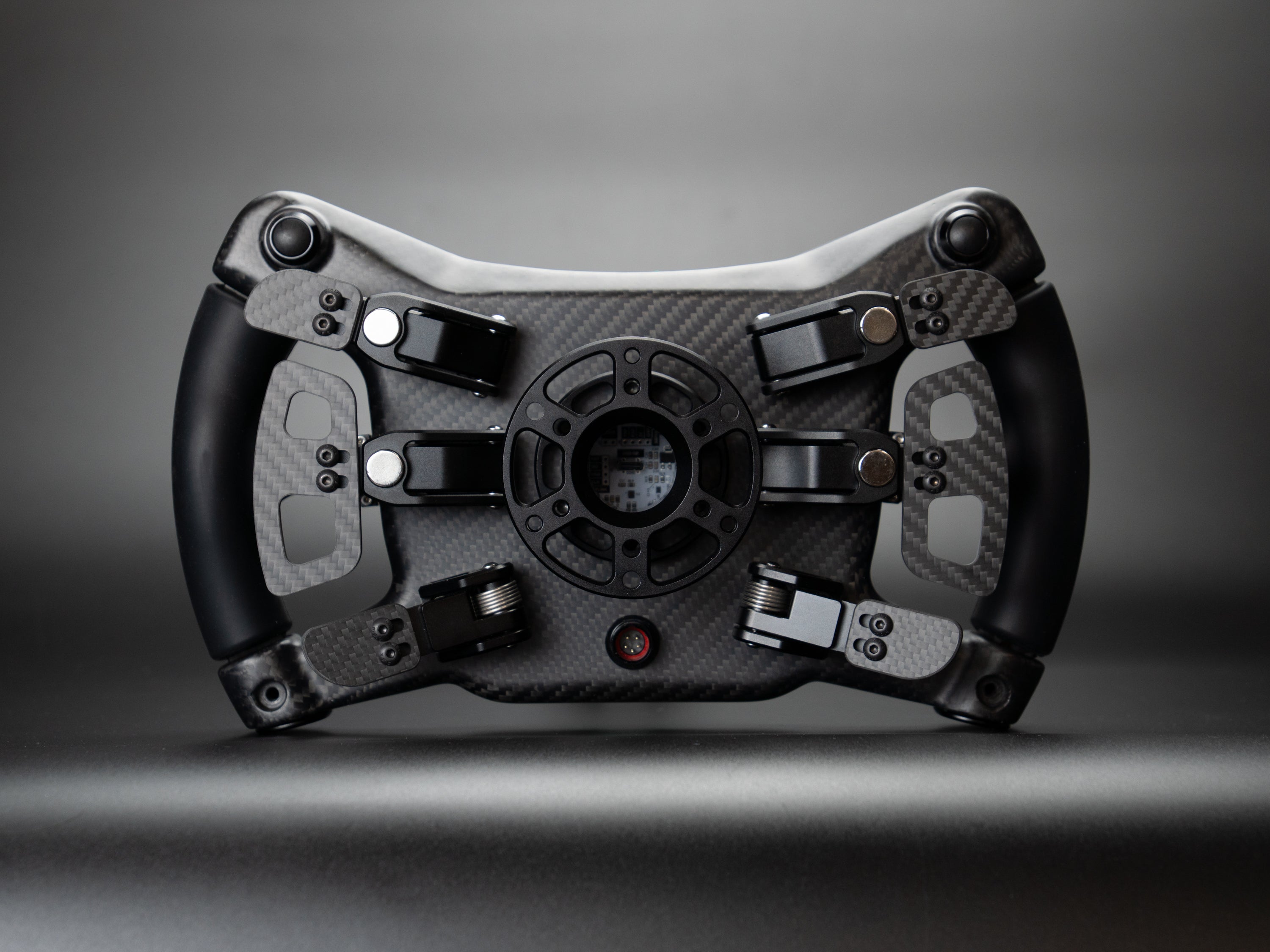 Rear of the PGT Vector showing six paddles and the 70mm PCD hub mount