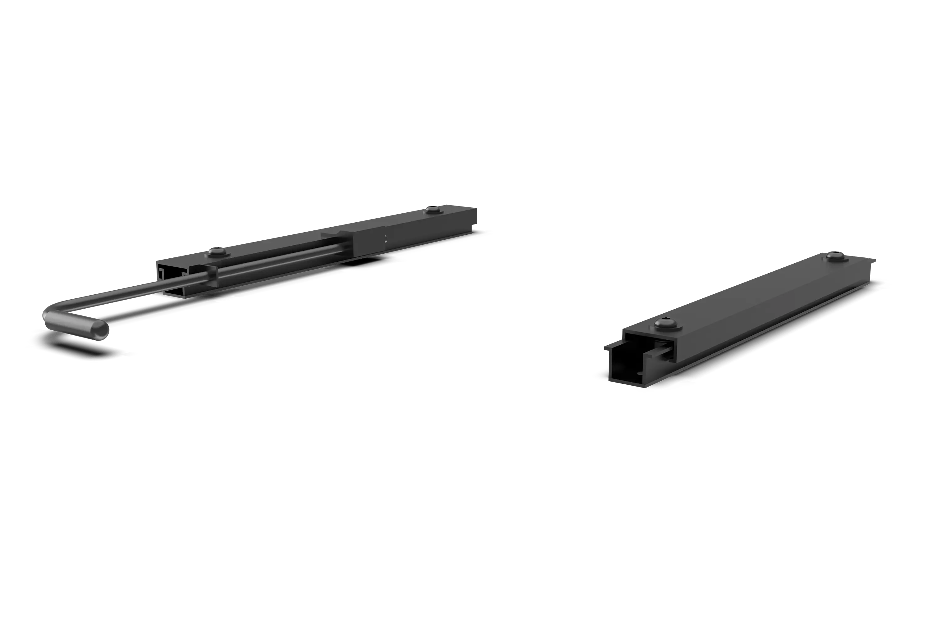 Trak Racer Universal Compact Seat Slider Kit, front three-quarter view from the left