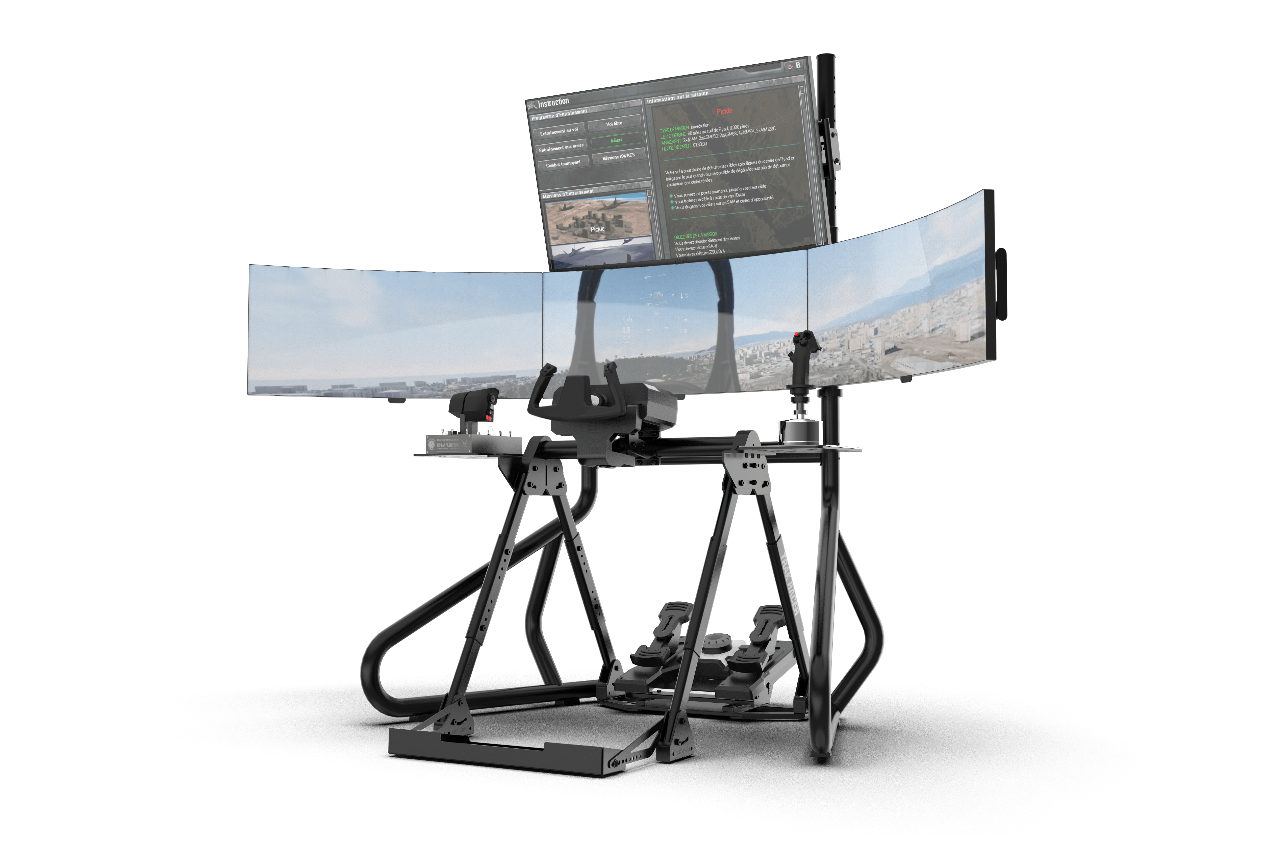 Trak Racer FS3 V2 Flight Simulator Stand, flight simulator cockpit, view 1 of 14