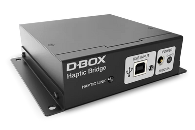 D-BOX Haptic Bridge HB140 controller supplied with the 4250i system