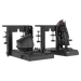 HORI HOTAS steel desk mount brackets with joystick and throttle, rear angle