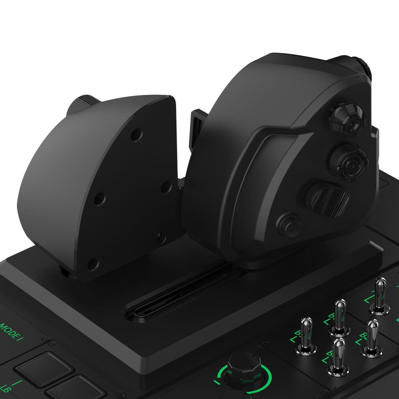 HORI HOTAS split throttle with the two levers separated