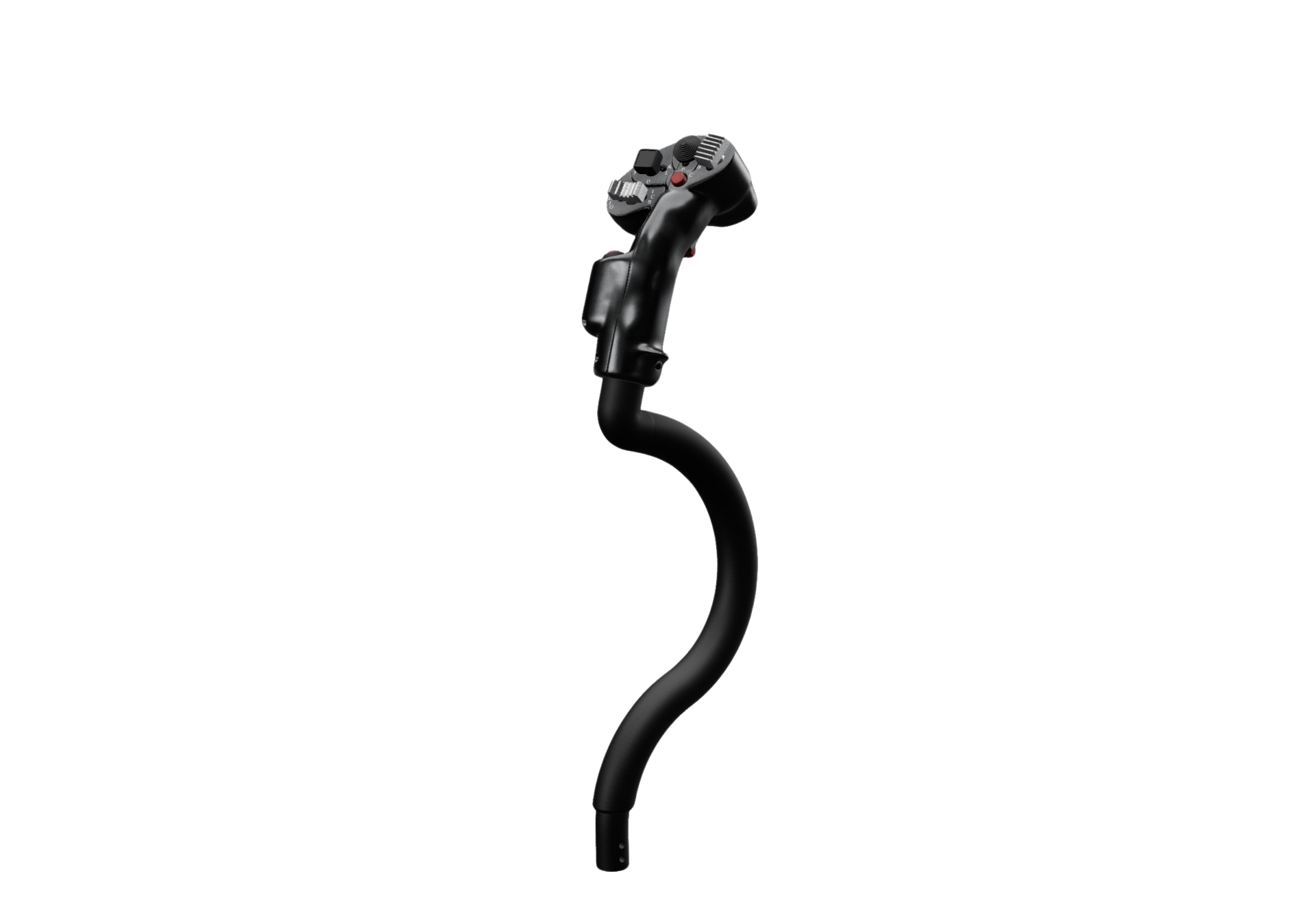 Cyclic Top 64 Max grip on its curved aluminium tube, side view