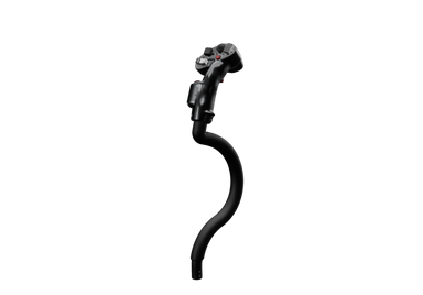 Cyclic Top 64 Max grip on its curved aluminium tube, side view