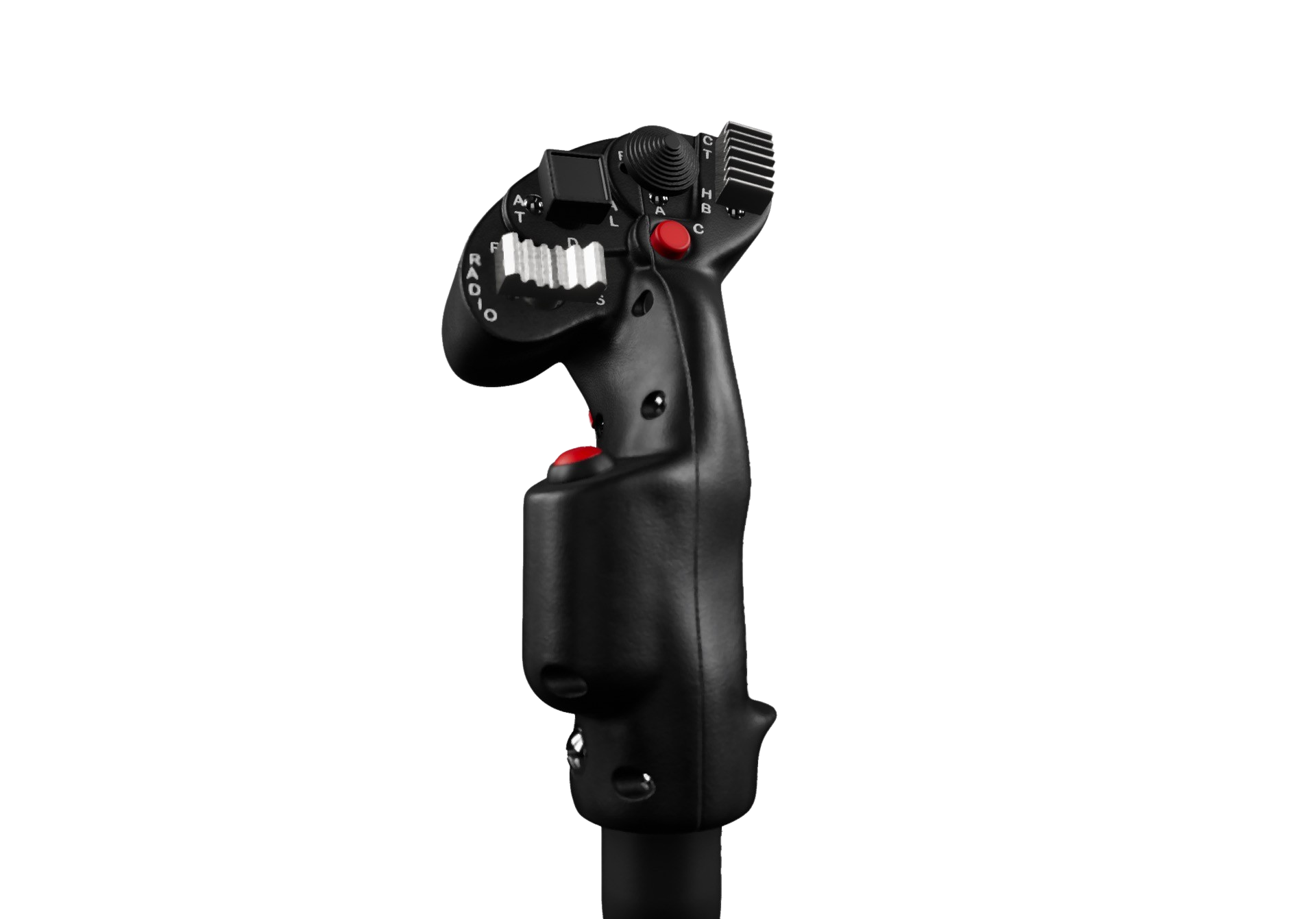AH-64 cyclic grip front view with trigger