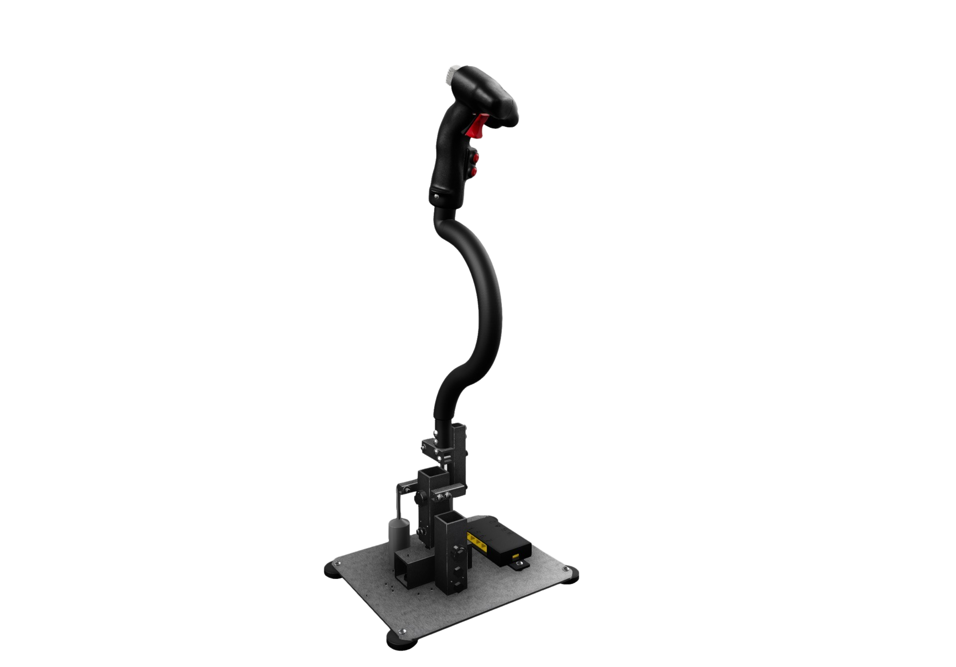 Apache Max Cyclic curved stick and base from the side