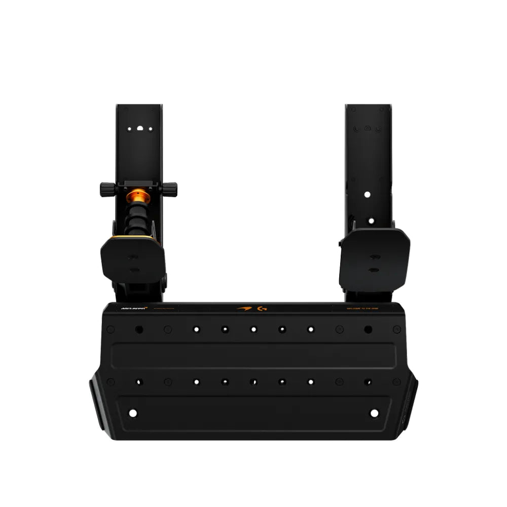 Logitech RS Pedals McLaren Racing Edition top-down view of the pedal plate
