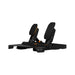 Logitech RS Pedals McLaren Racing Edition angled view with heel plate