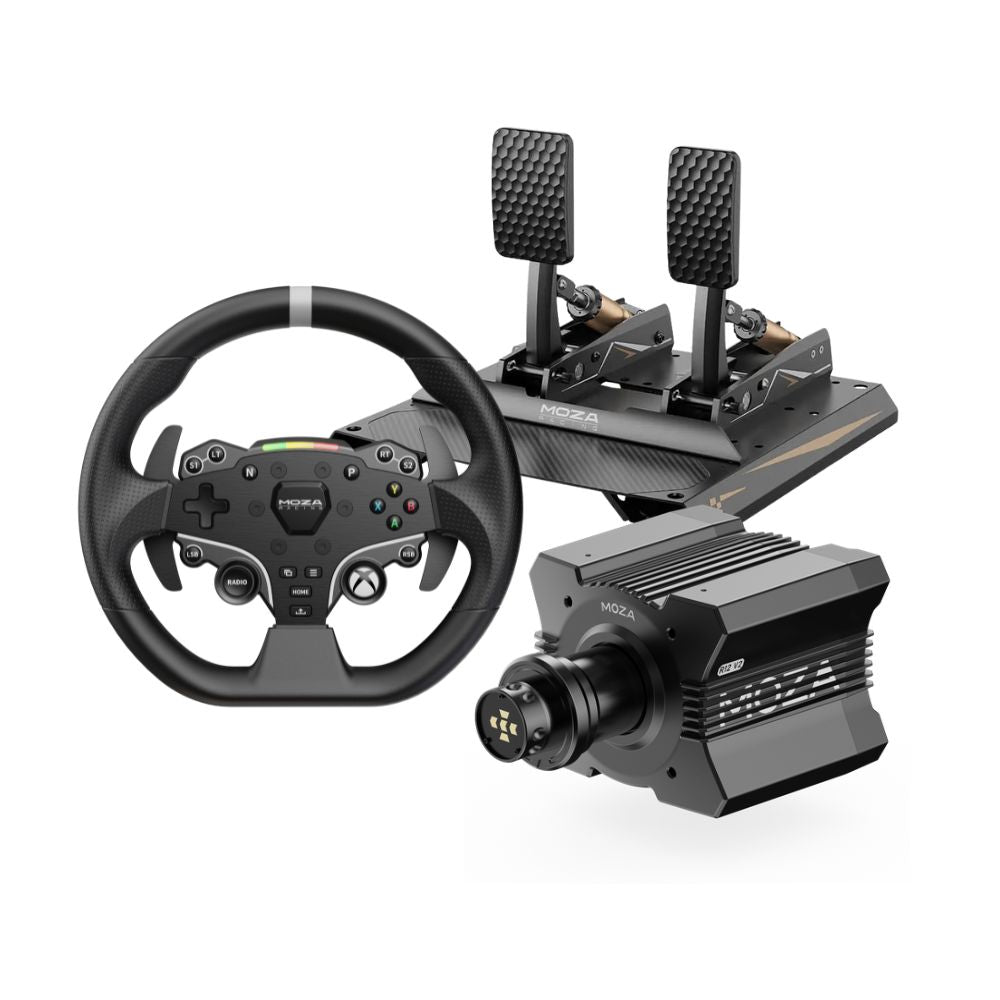 Shop MOZA Racing R12 V2 + CRP2 Pedals Bundle — Gamer Gear Direct