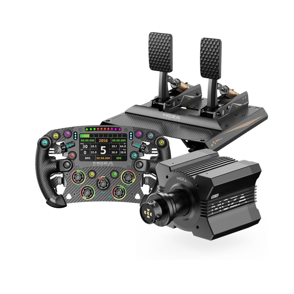 f1 gaming pedals Shop MOZA Racing R12 V2 + CRP2 Pedals Bundle — Gamer Gear Direct