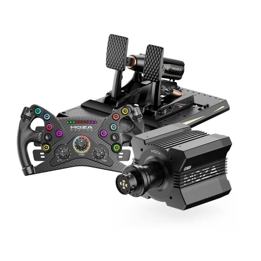 MOZA R12 V2 + mBooster Active Pedal Set Bundle
