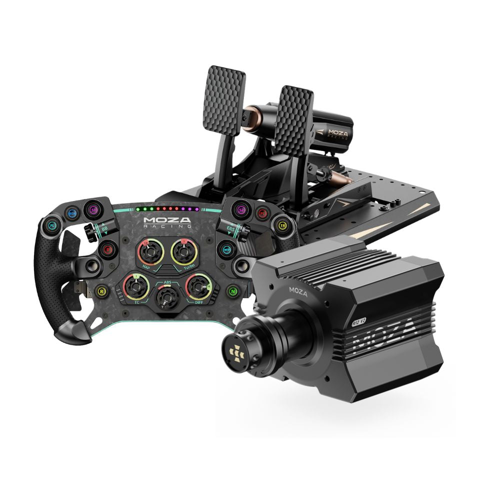 MOZA R12 V2 + mBooster Active Pedal Set Bundle
