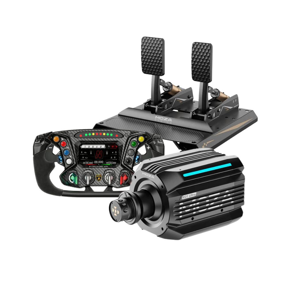 moza pedals review Shop MOZA R21 Ultra Wheelbase + CRP2 Pedals Bundle — Gamer Gear Direct
