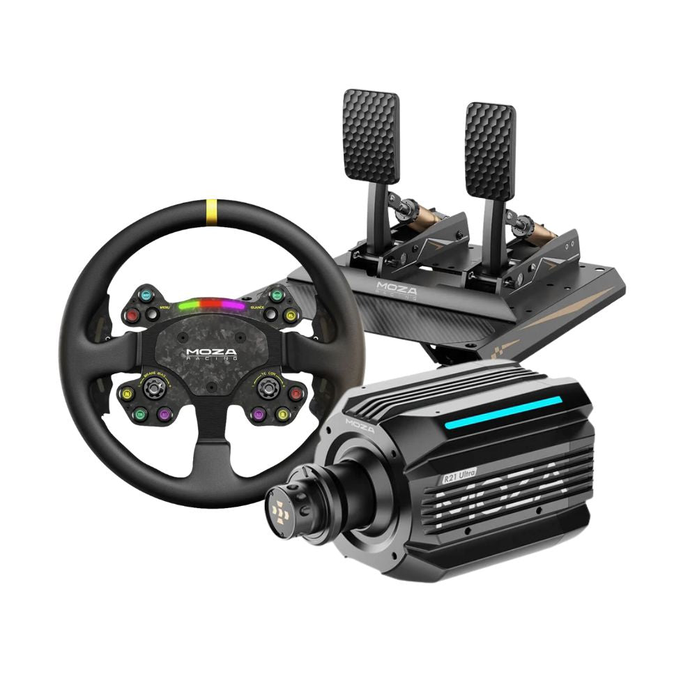 MOZA R21 Ultra + CRP2 Pedals Bundle