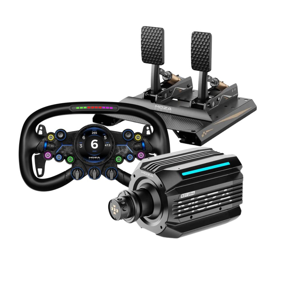 MOZA R21 Ultra + CRP2 Pedals Bundle