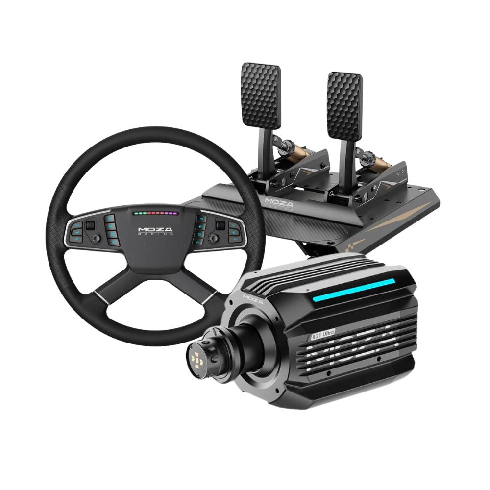 MOZA R21 Ultra + CRP2 Pedals Bundle