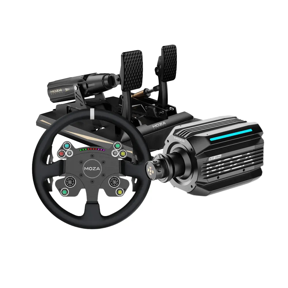 MOZA R21 Ultra + mBooster Pedal Set Bundle