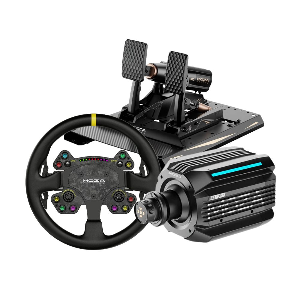 MOZA R21 Ultra + mBooster Pedal Set Bundle