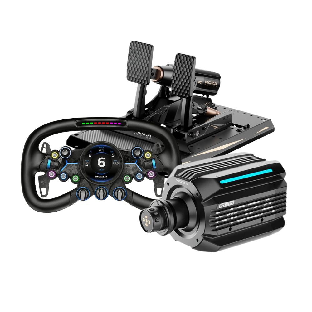 MOZA R21 Ultra + mBooster Pedal Set Bundle