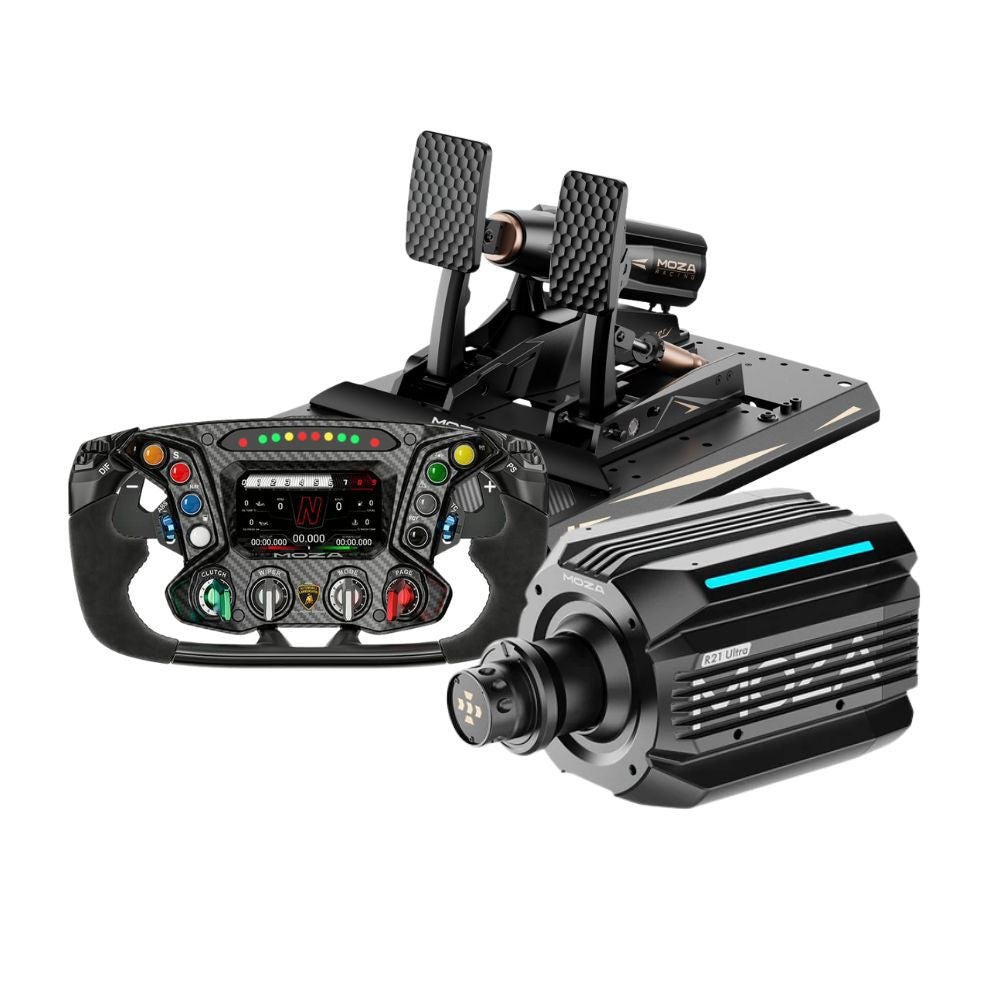 MOZA R21 Ultra + mBooster Pedal Set Bundle