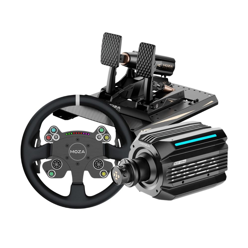 MOZA R21 Ultra + mBooster Pedal Set Bundle