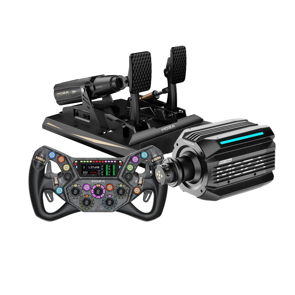 MOZA R21 Ultra + mBooster Pedal Set Bundle