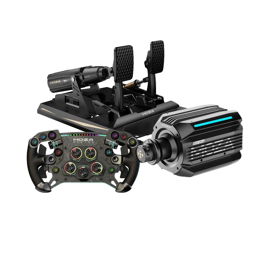 MOZA R21 Ultra + mBooster Pedal Set Bundle
