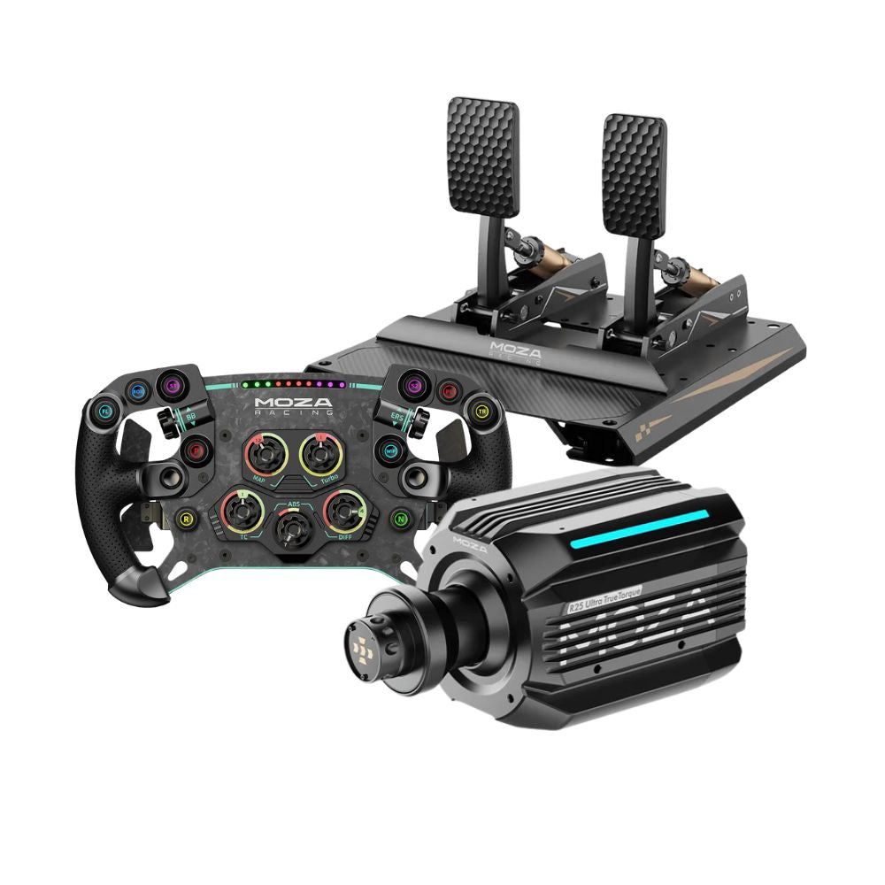 MOZA R25 Ultra True Torque + CRP2 Pedals Bundle