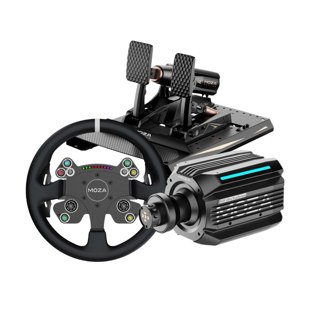 MOZA R25 Ultra True Torque + mBooster Pedal Set Bundle