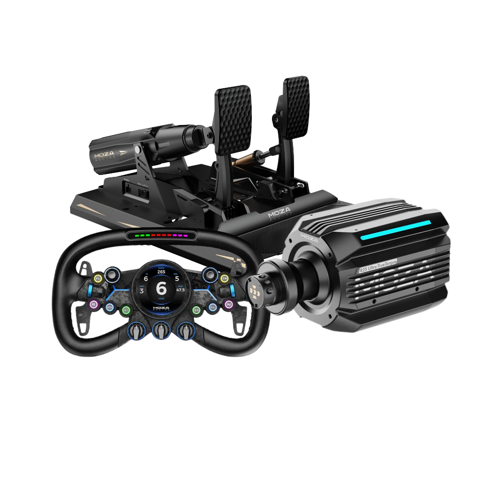 MOZA R25 Ultra True Torque + mBooster Pedal Set Bundle