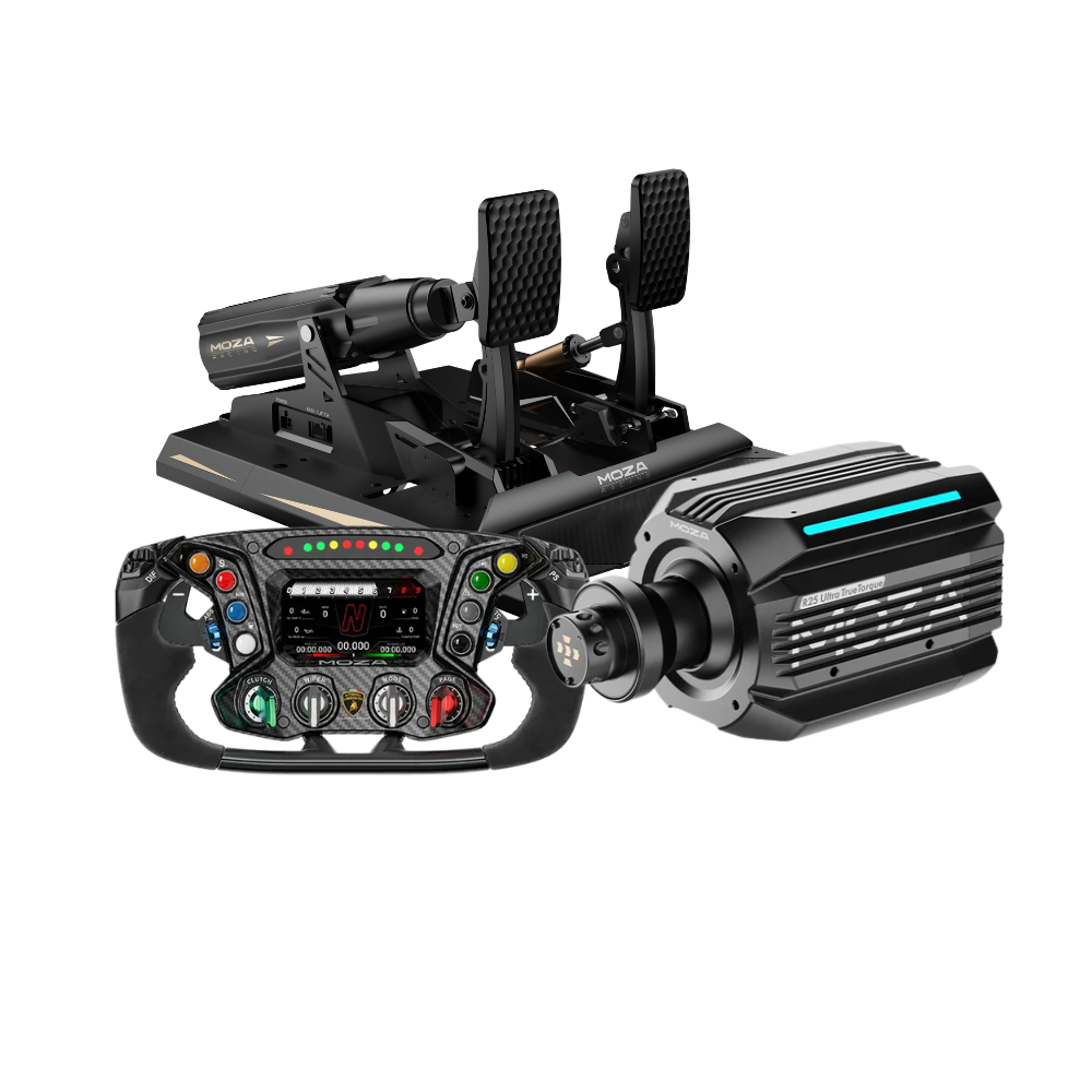 MOZA R25 Ultra True Torque + mBooster Pedal Set Bundle