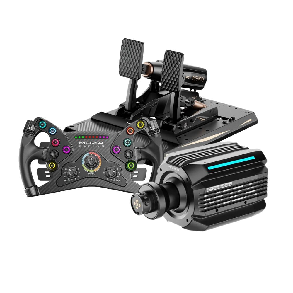 MOZA R25 Ultra True Torque + mBooster Pedal Set Bundle