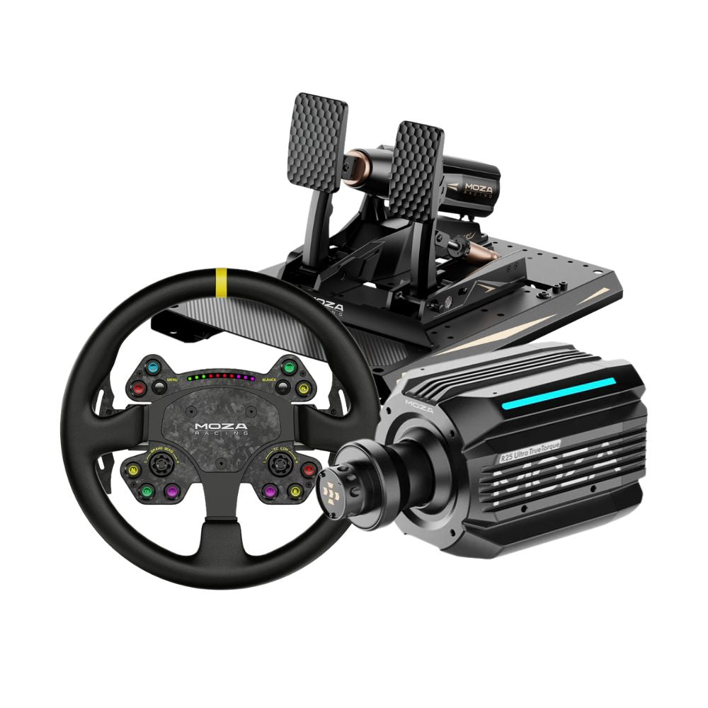 MOZA R25 Ultra True Torque + mBooster Pedal Set Bundle