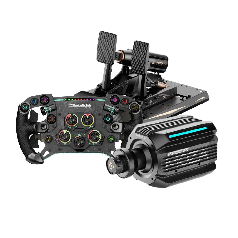 MOZA R25 Ultra True Torque + mBooster Pedal Set Bundle