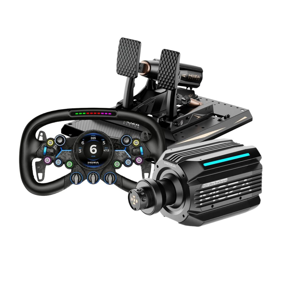 MOZA R25 Ultra True Torque + mBooster Pedal Set Bundle
