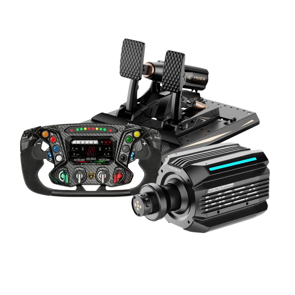 MOZA R25 Ultra True Torque + mBooster Pedal Set Bundle