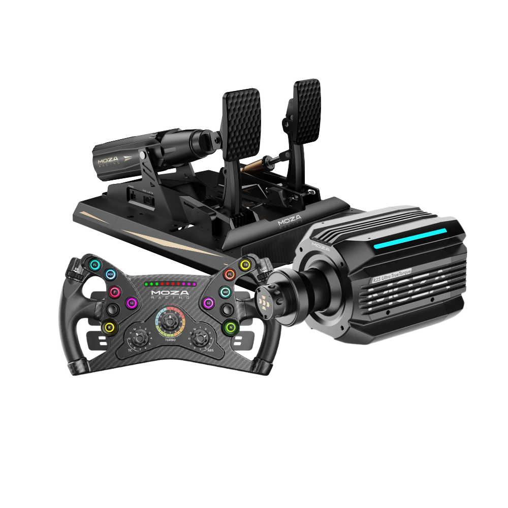 MOZA R25 Ultra True Torque + mBooster Pedal Set Bundle