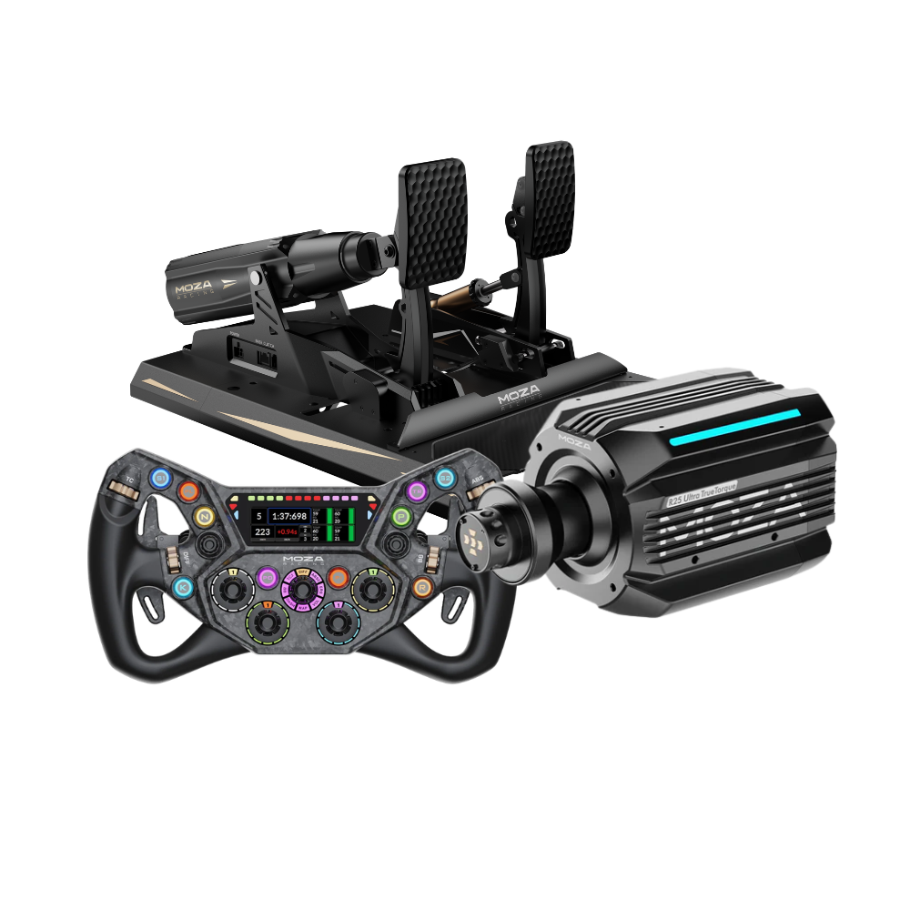 MOZA R25 Ultra True Torque + mBooster Pedal Set Bundle