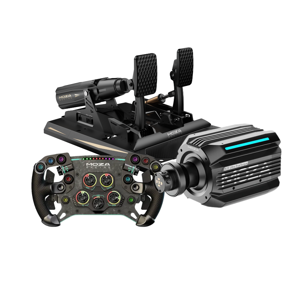 MOZA R25 Ultra True Torque + mBooster Pedal Set Bundle