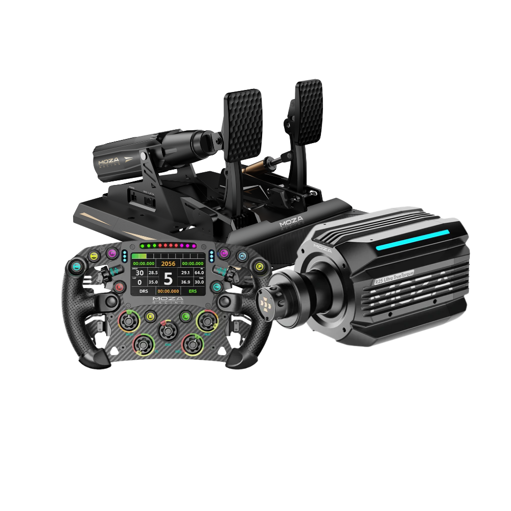 MOZA R25 Ultra True Torque + mBooster Pedal Set Bundle