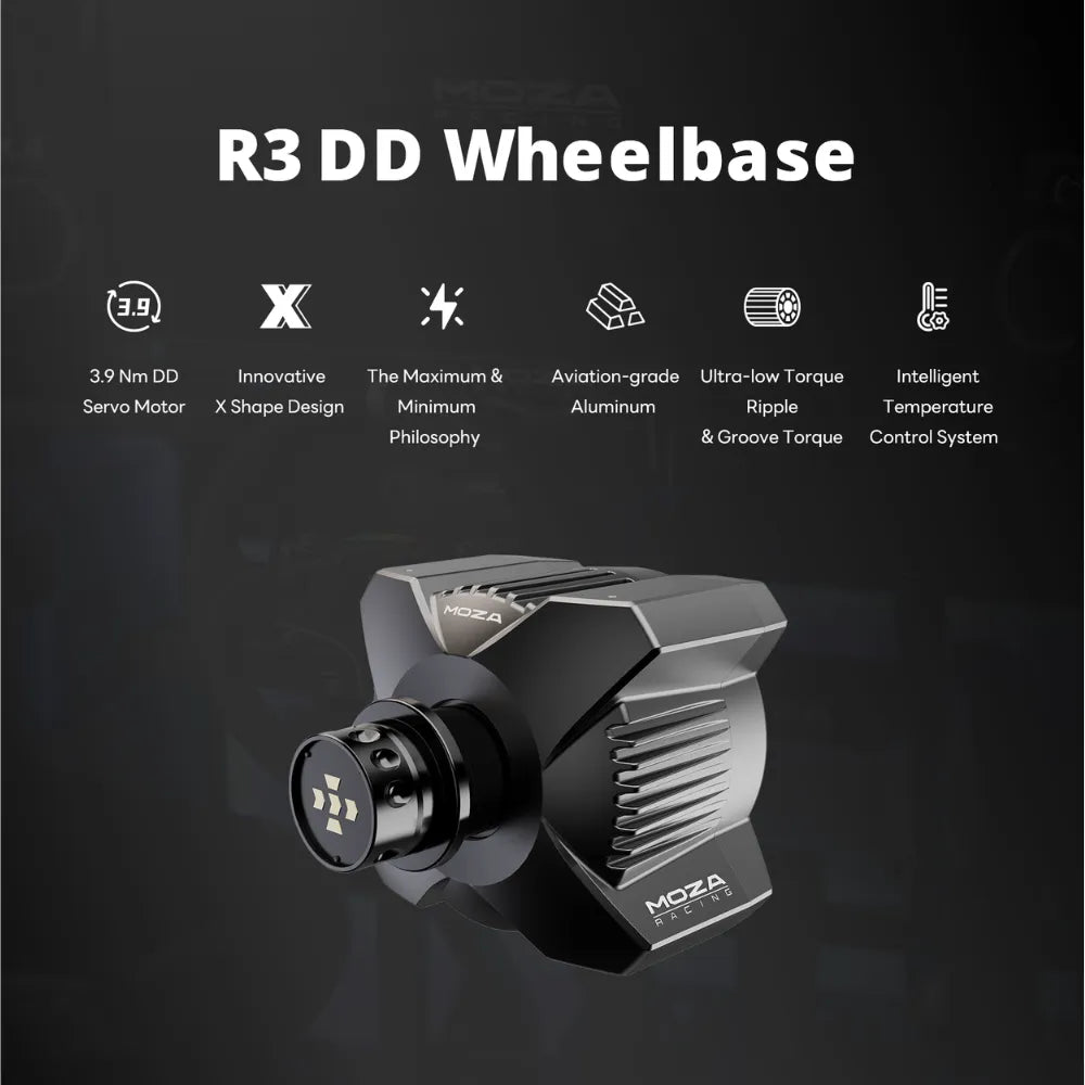MOZA R3 Racing Wheel and Pedals for Xbox & PC