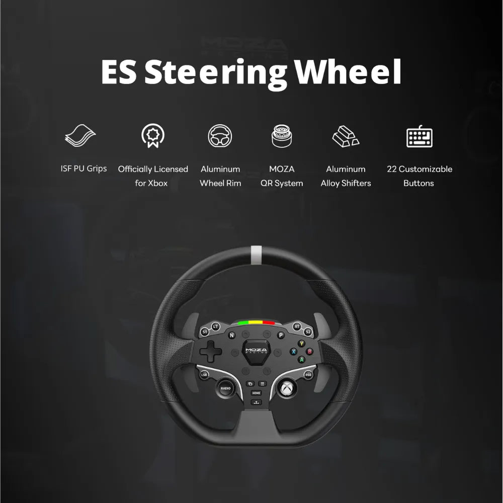 MOZA R3 Racing Wheel and Pedals for Xbox & PC