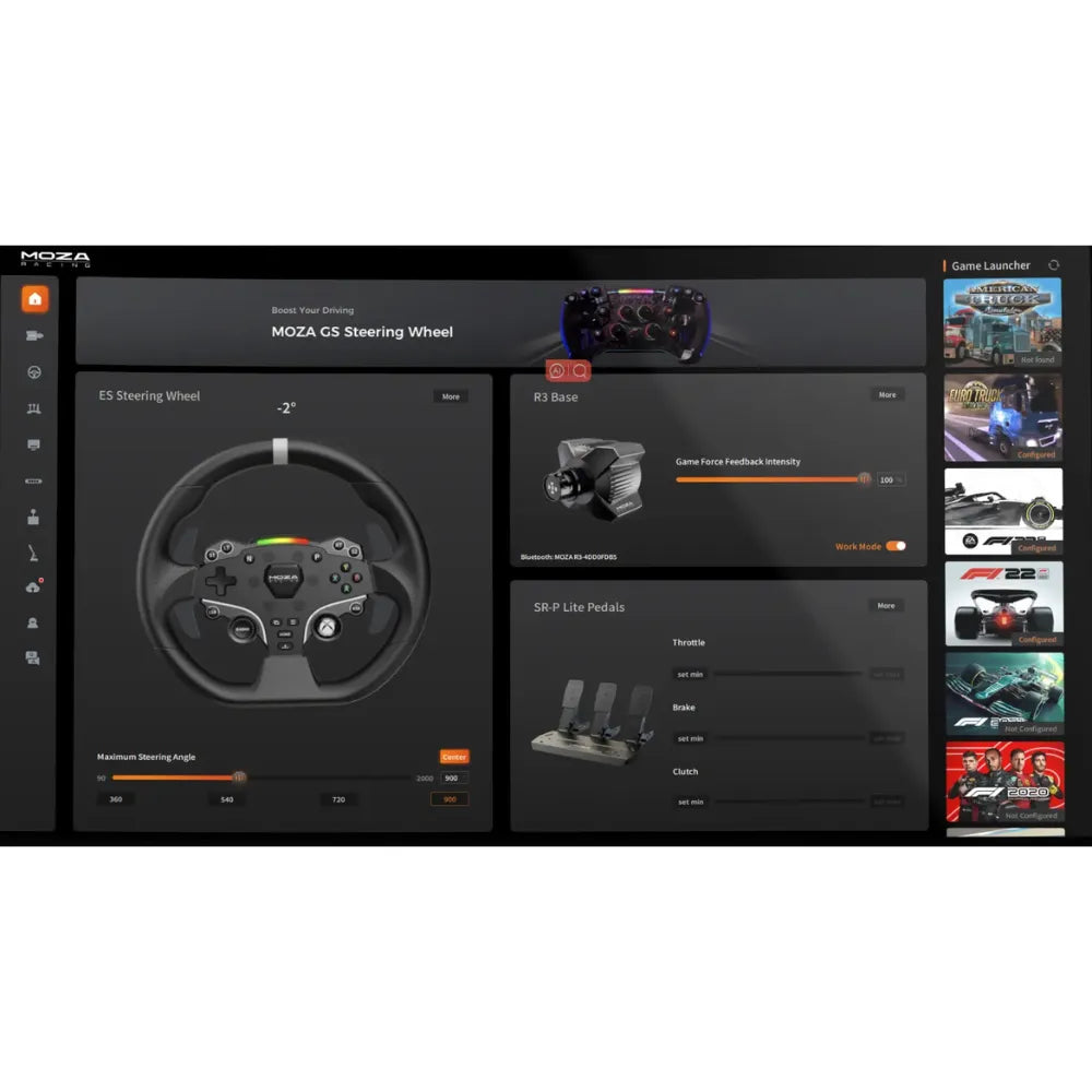 MOZA R3 Racing Wheel and Pedals for Xbox & PC