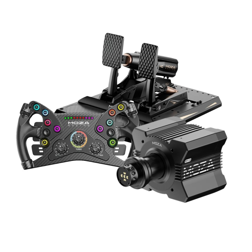 MOZA R9 V3 + mBooster Active Pedal Set Bundle