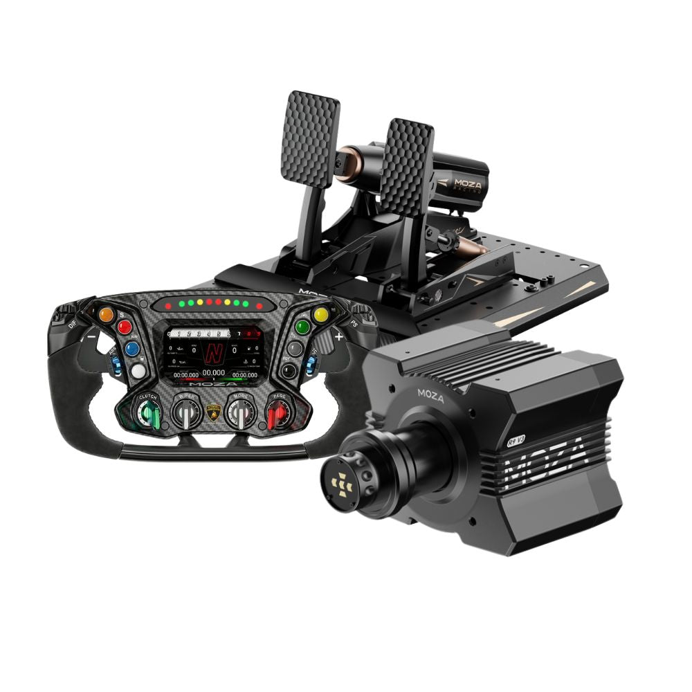 MOZA R9 V3 + mBooster Active Pedal Set Bundle
