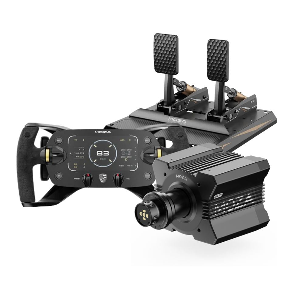 MOZA R12 V2 + mBooster Active Pedal Set Bundle
