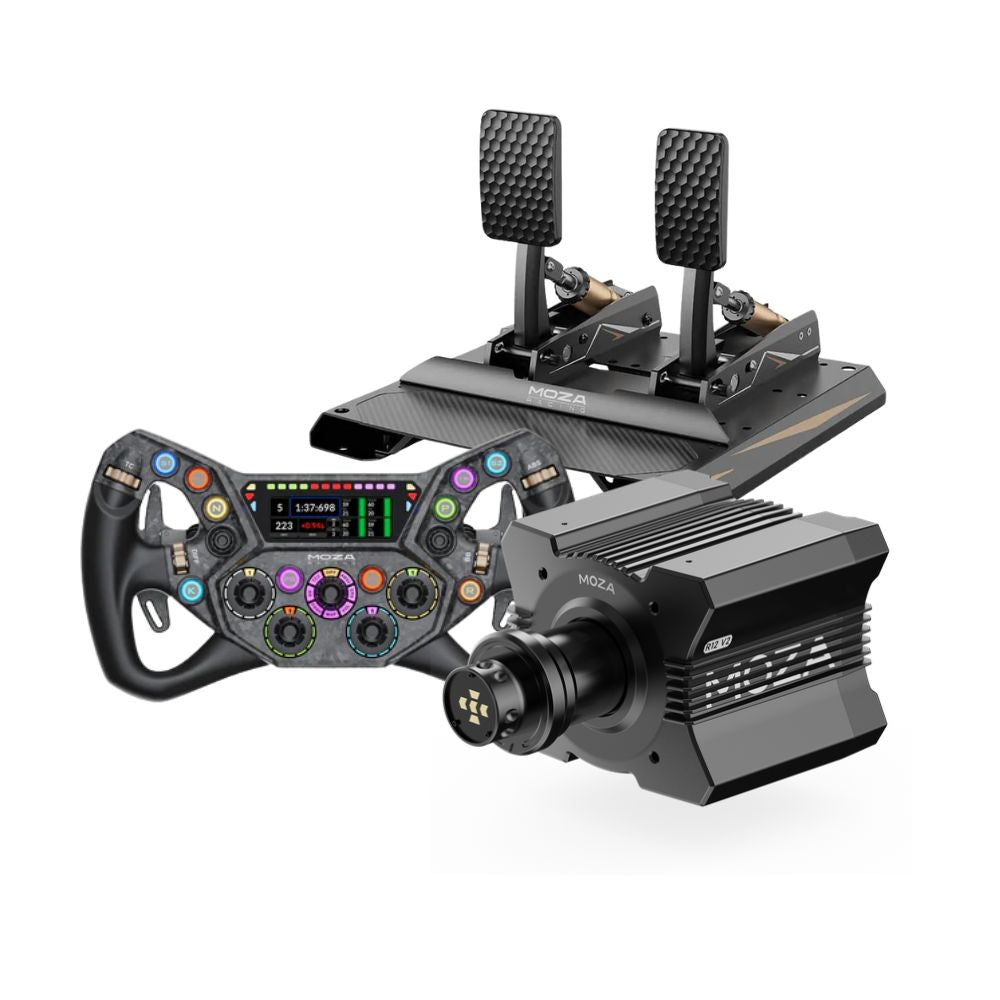 MOZA R12 V2 + mBooster Active Pedal Set Bundle
