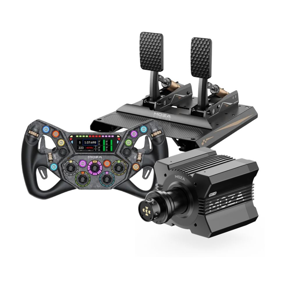 MOZA R12 V2 + CRP2 Pedals Bundle